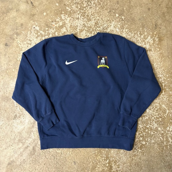 AFC Richmond Nike Club Fleece Sweatshirt-Midnight Navy FB9974-410 Men's Size M - Picture 1 of 7
